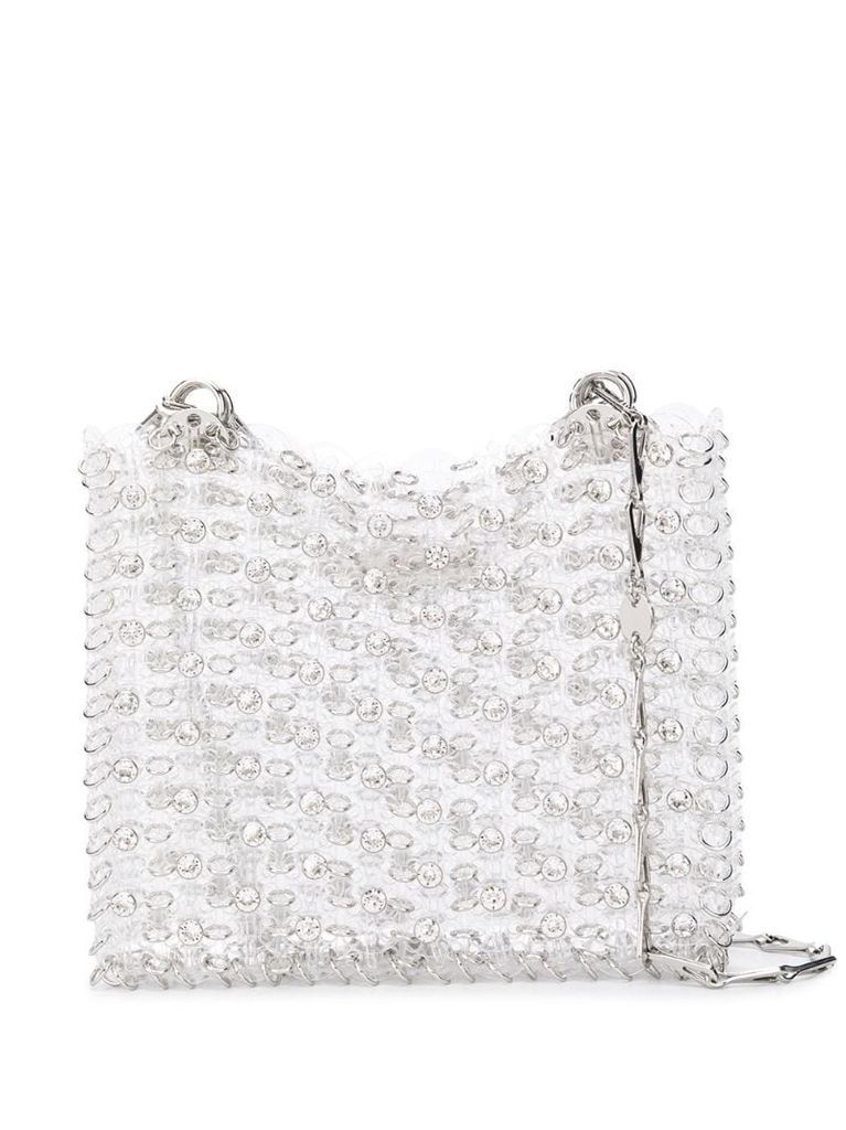 crystal chain-link tote