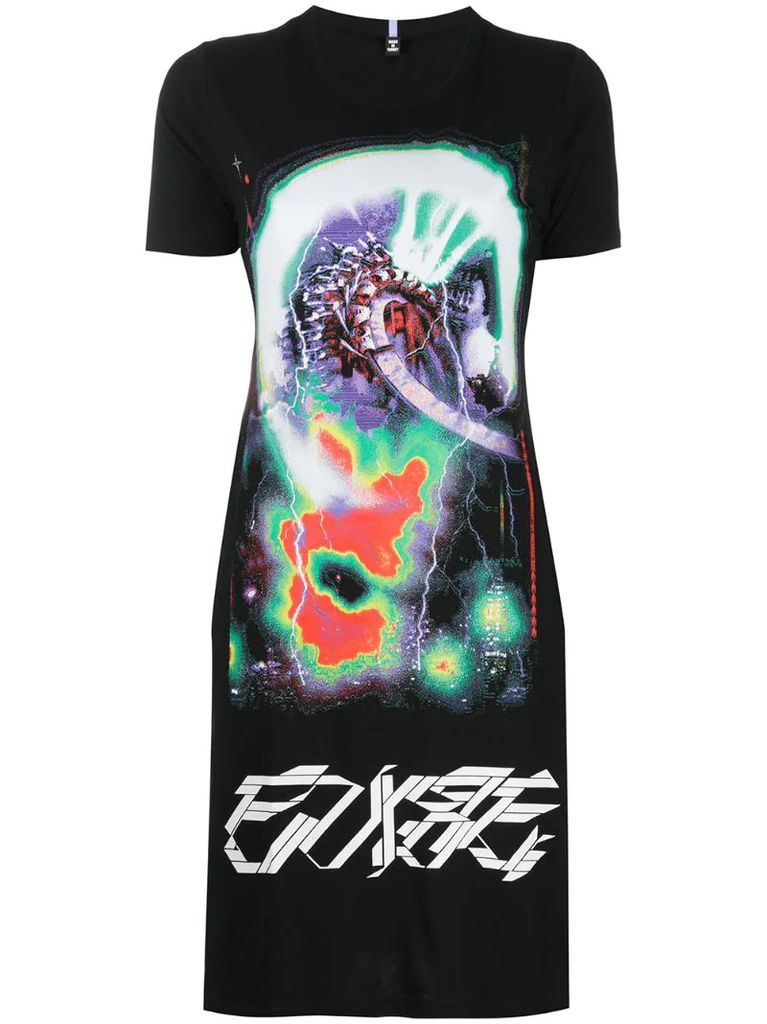 Arcade graphic-print T-shirt dress