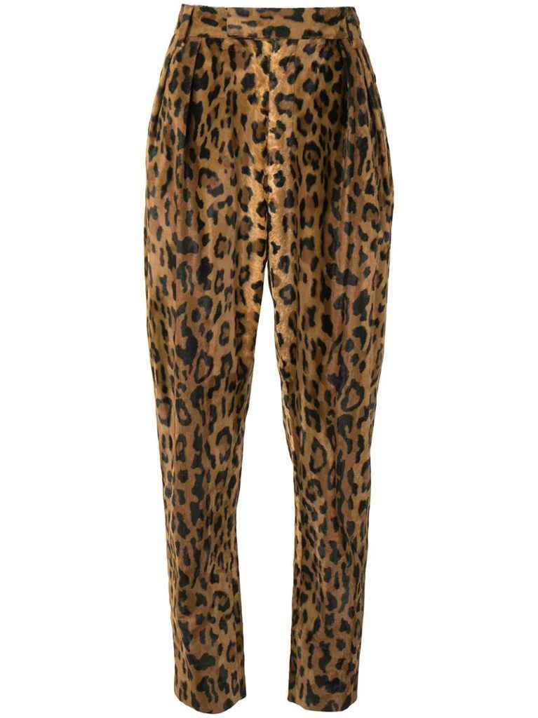 The Magdeline cheetah print trousers