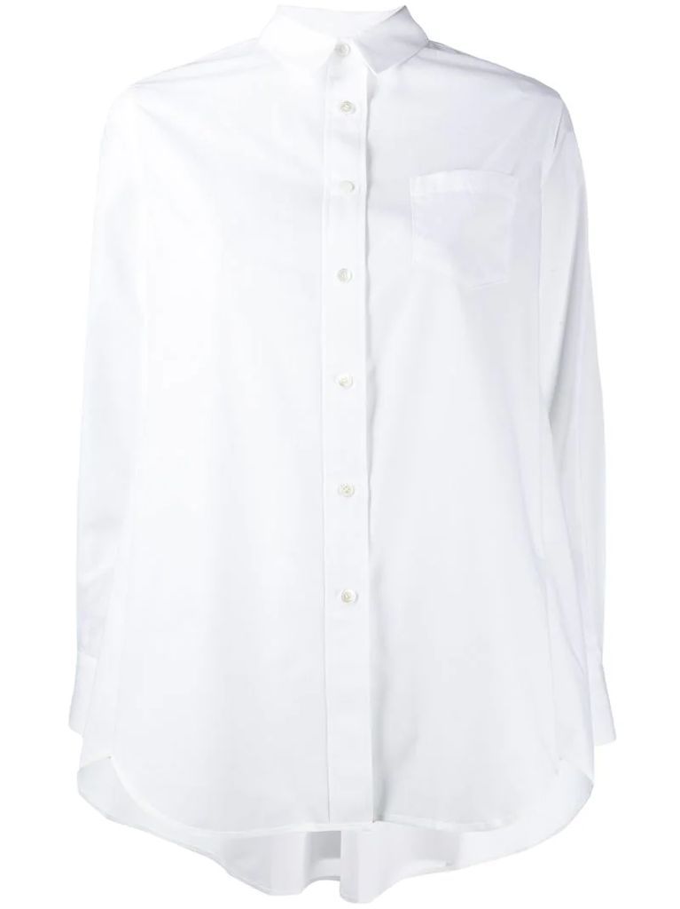 oversized long-sleeved shirt