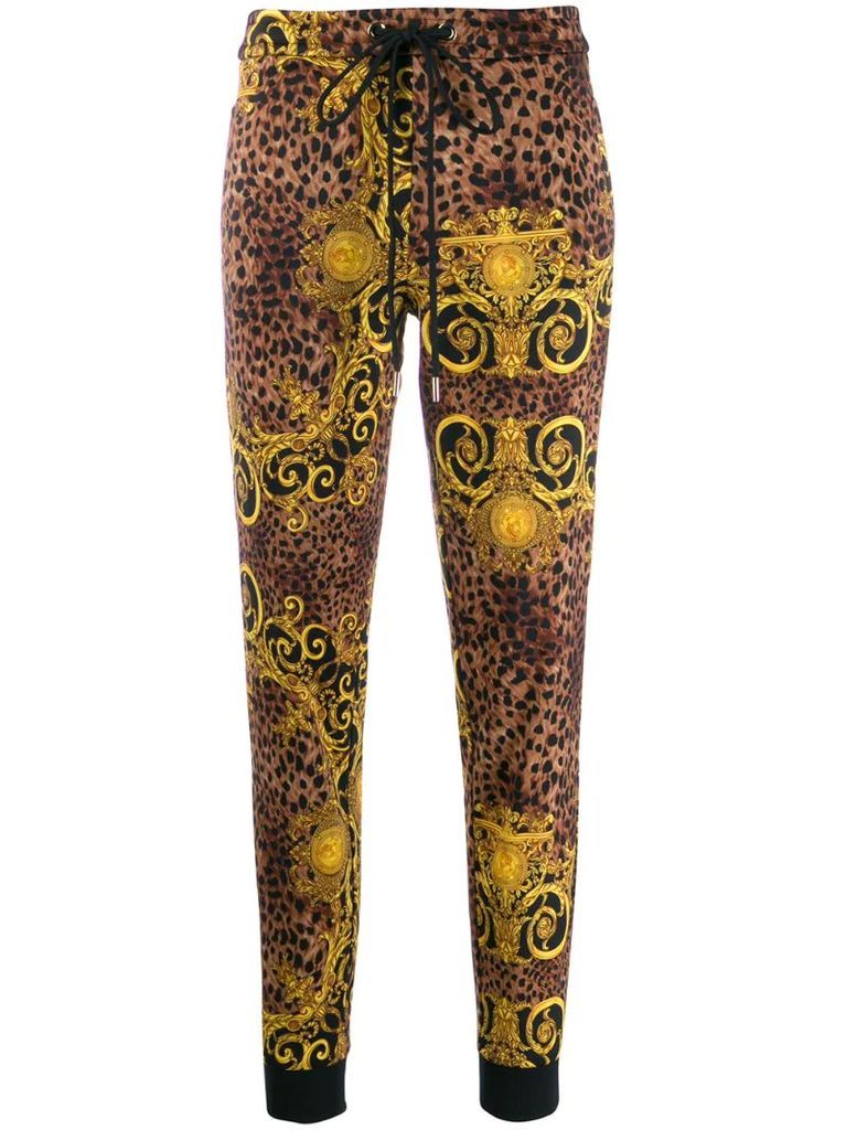 leopard-print sweatpants