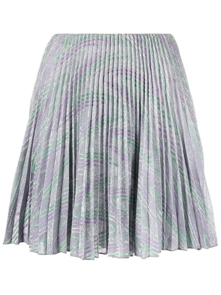 pleated short skirt