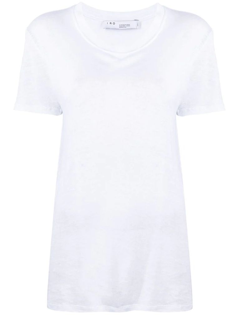 short-sleeve linen t-shirt