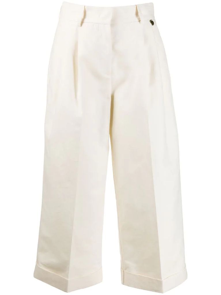 tailored wide leg trousers