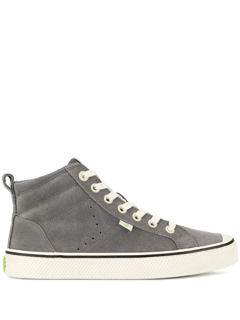 OCA High Stripe Charcoal Grey Suede Sneaker