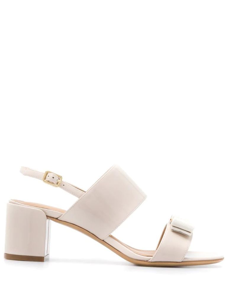 Giulia mid-heel bow sandals