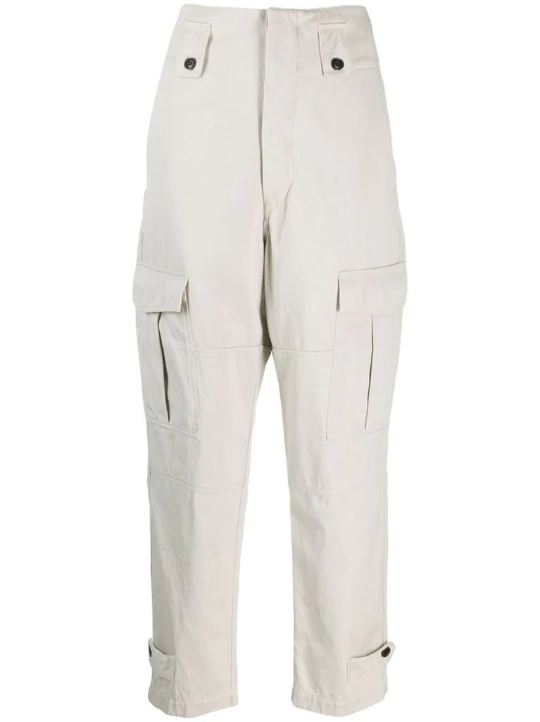 straight utility trousers