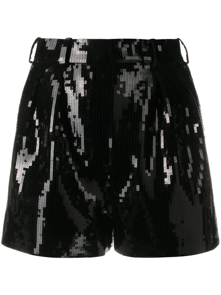 sequin-embellished shorts