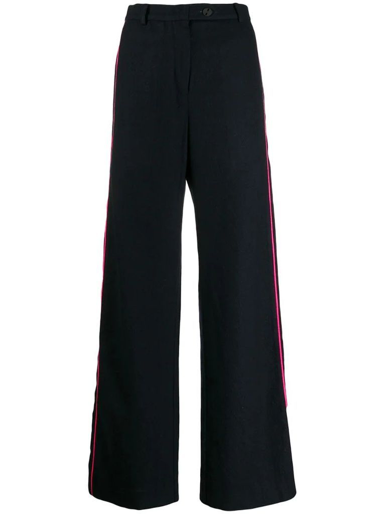 side-stripe tailored trousers