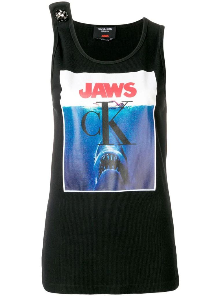 Jaws embellished logo tank