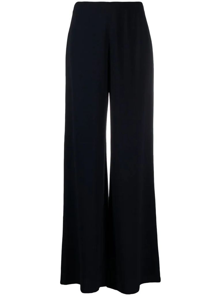 1990s high-waisted flared trousers