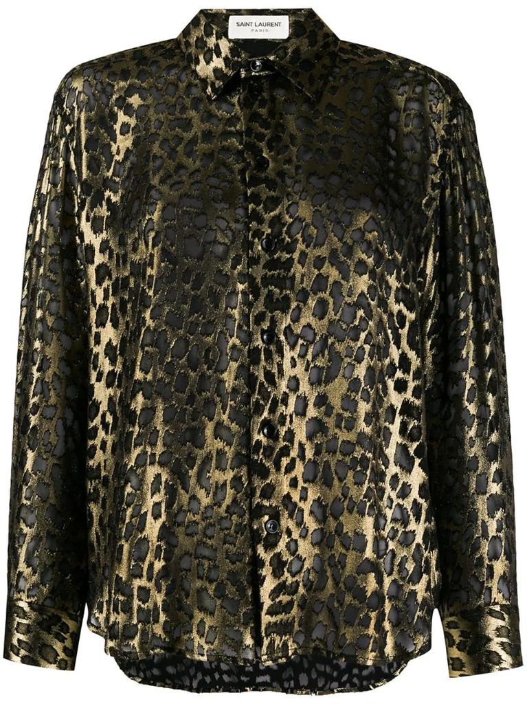 leopard-print shirt