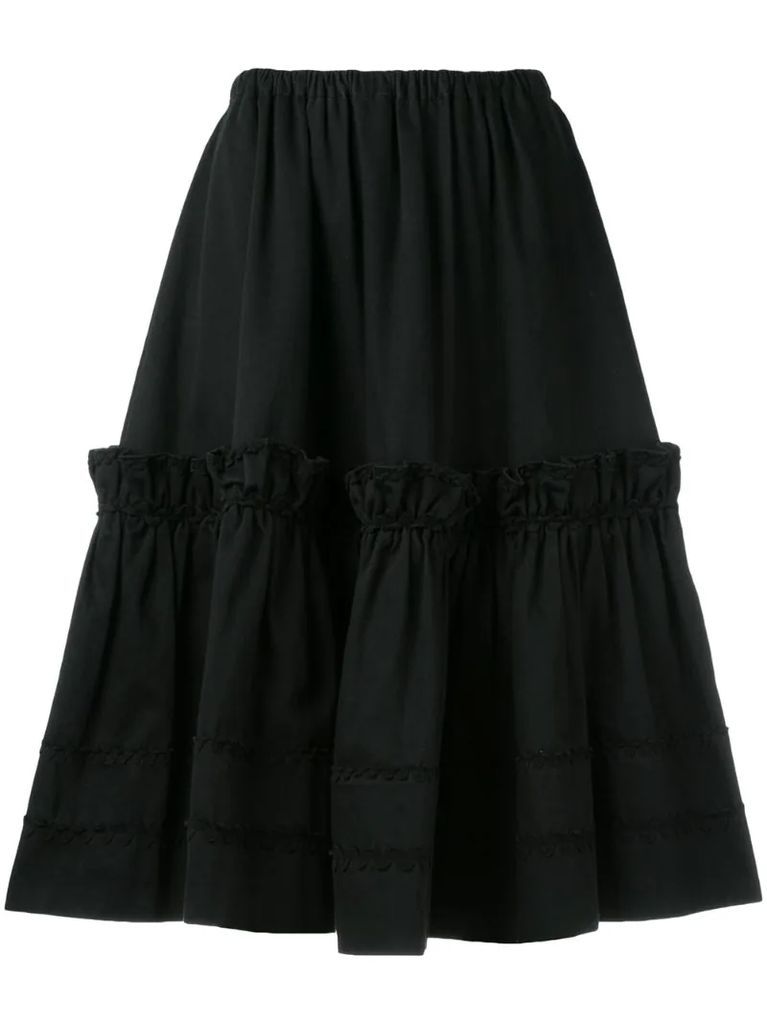 Rive Gauche tiered skirt