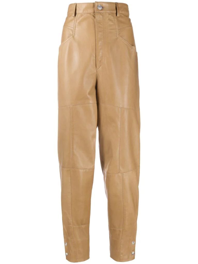 Xiamao leather trousers