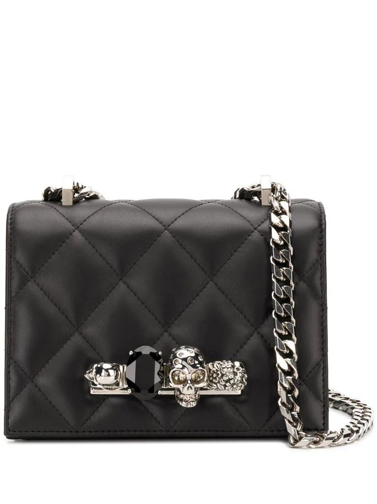 embellished quilted crossbody
