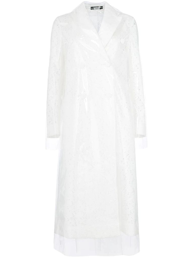 broderie anglaise trench coat