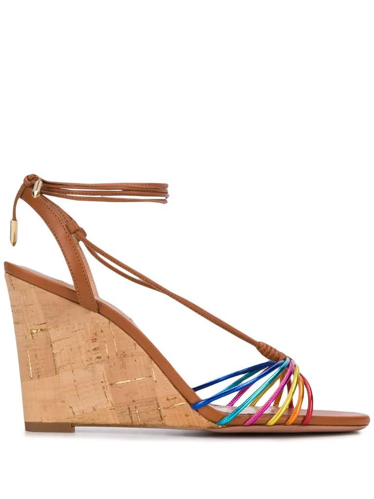 strappy wedge sandals