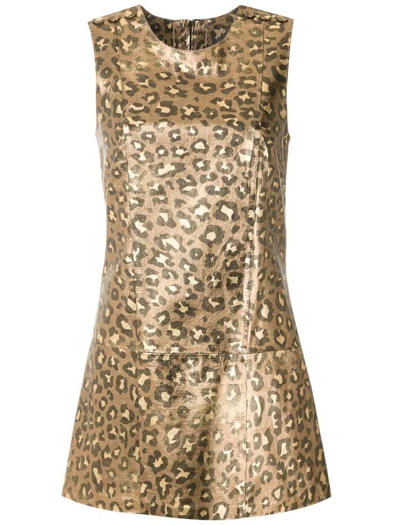 Jaguar metallic mini dress