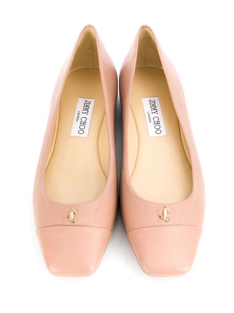 Gisela square-toe ballerina shoes