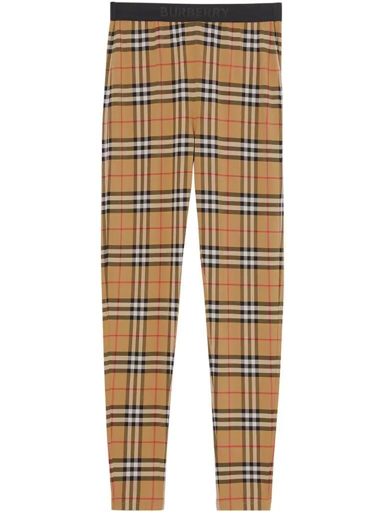 Vintage Check pattern leggings