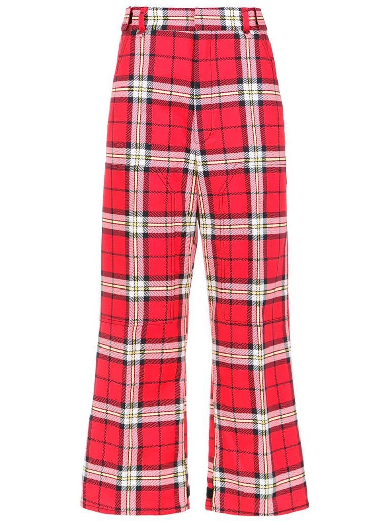 checked culottes