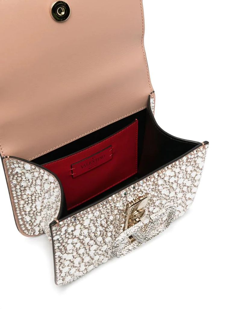 small VSLING crystal-embellished crossbody bag