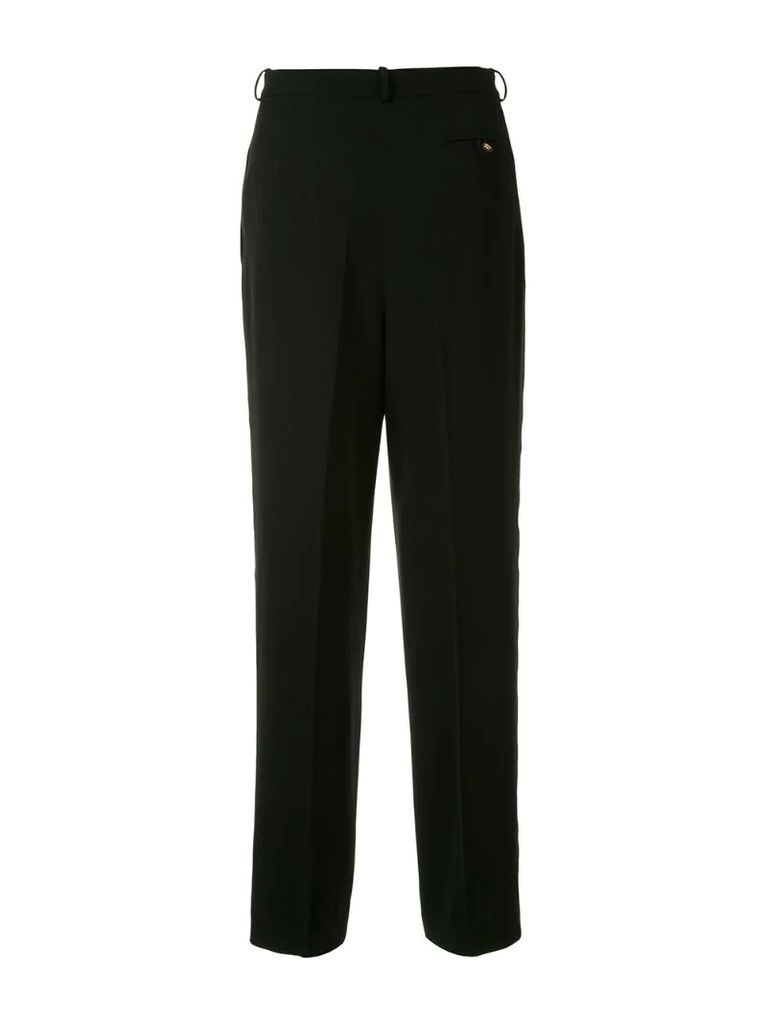 side-logo tailored trousers