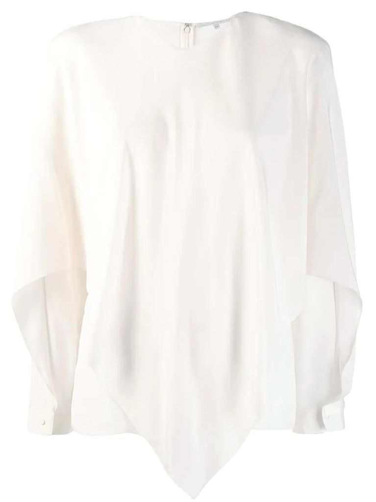 draped front blouse