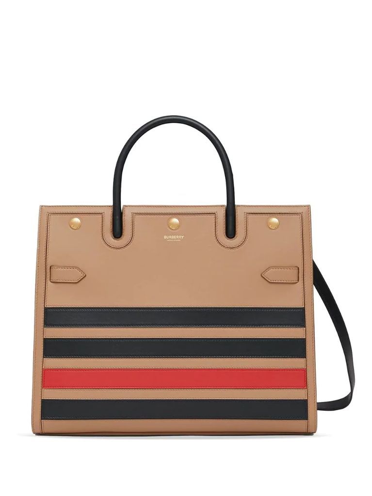 horizontal-stripe Title bag