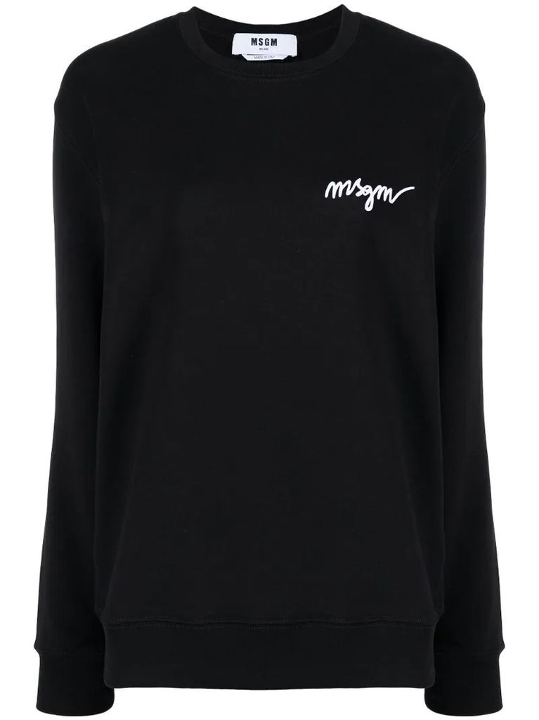 logo-print long-sleeve sweatshirt