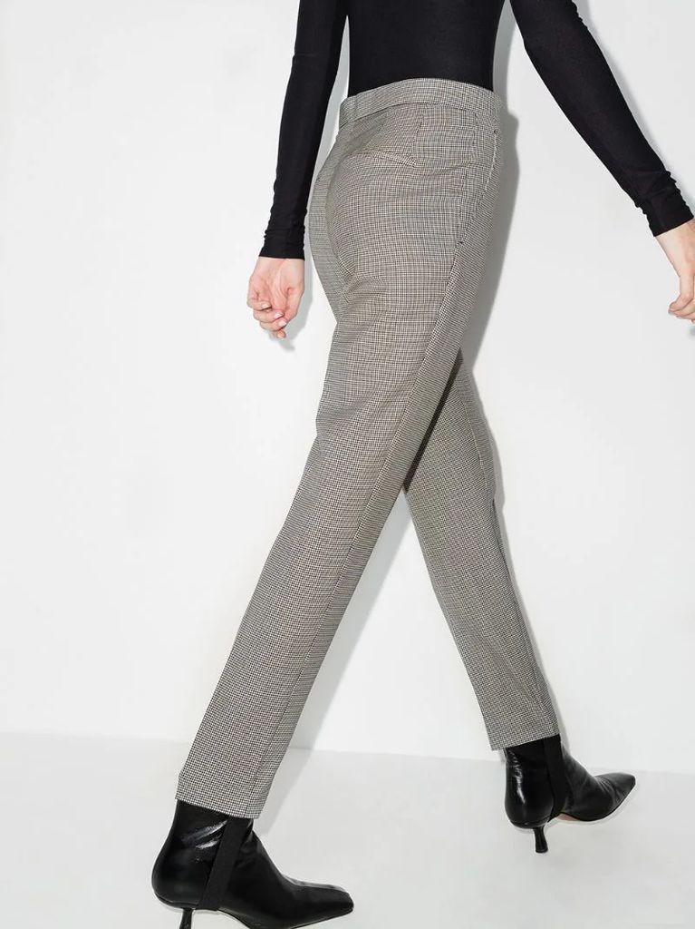 x Browns 50 houndstooth-print stirrup trousers