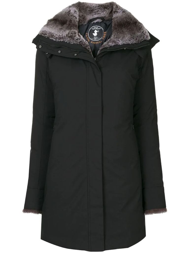 Arctic synthetic down and fur parka