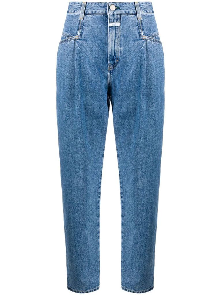 high-rise mom jeans