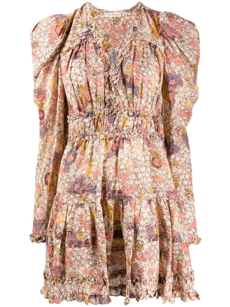 Julie floral-print dress