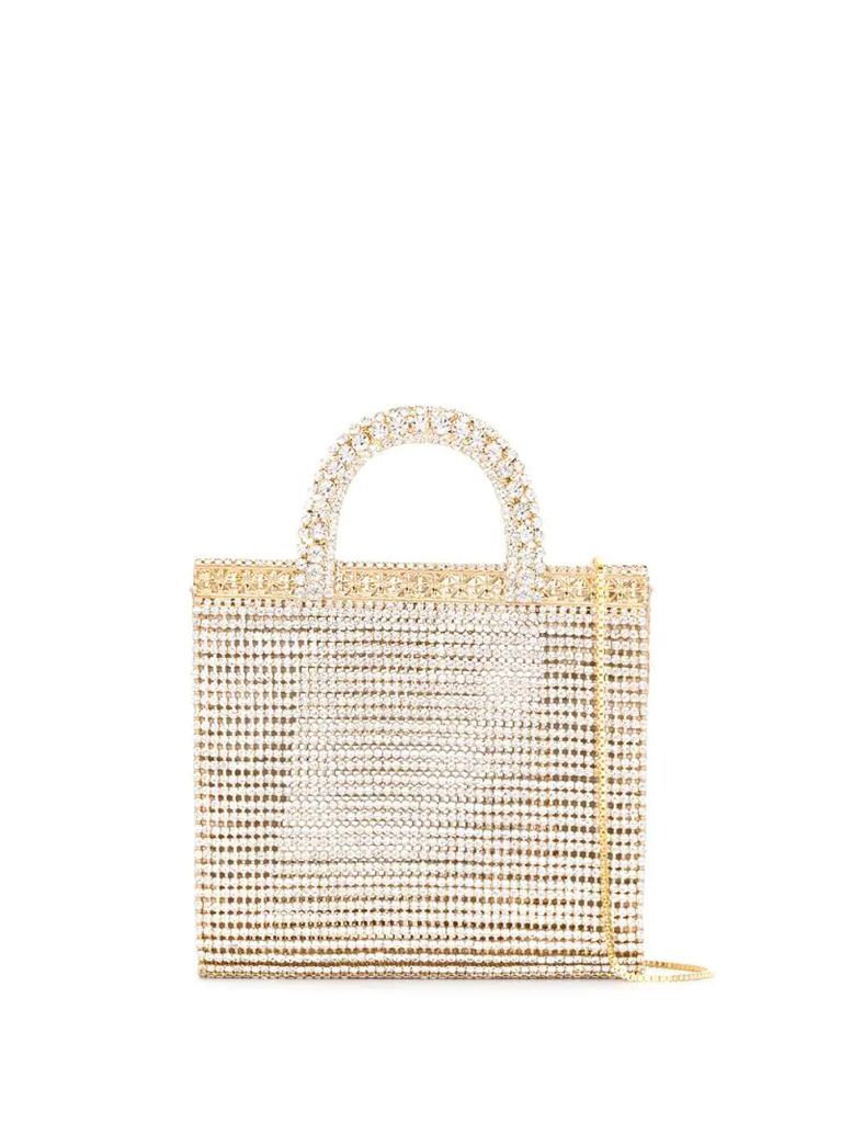 gem-embellished mini bag