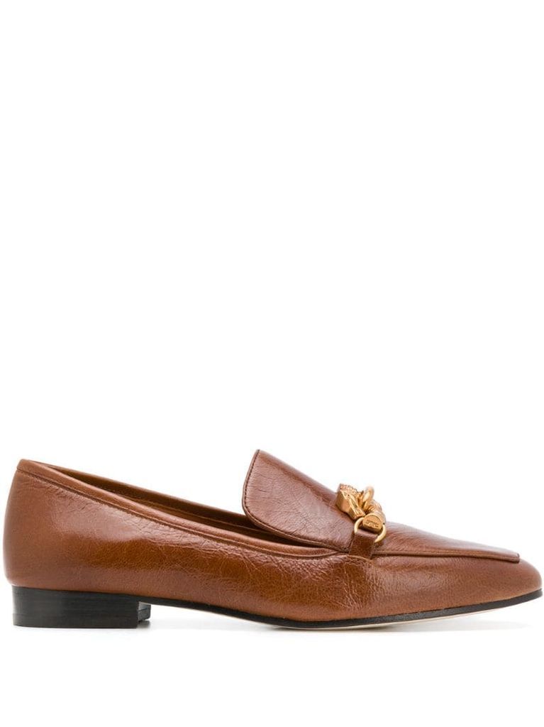 Jessa chain-link loafers