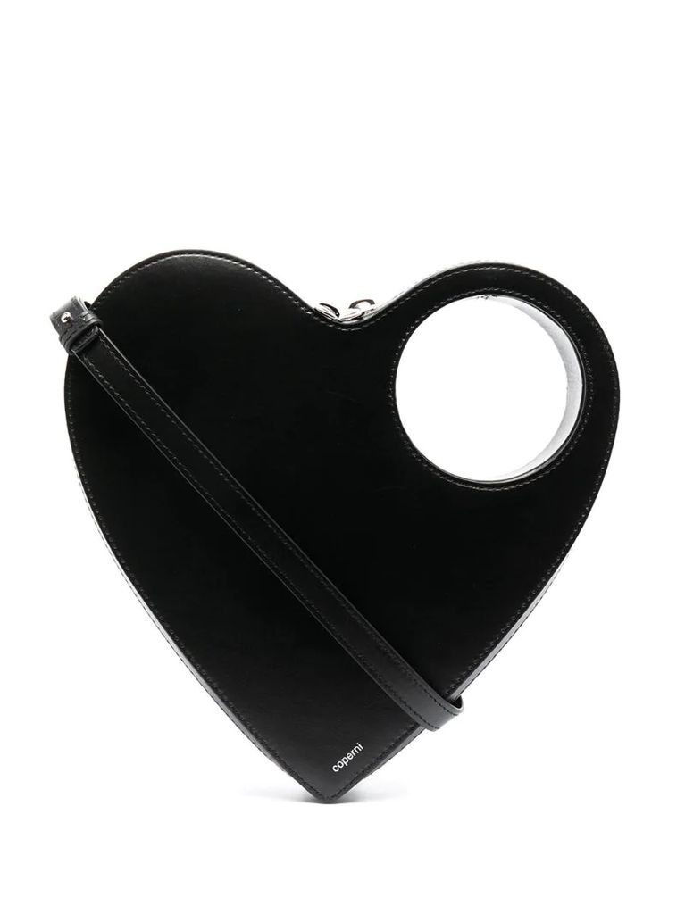 heart-shaped clutch bag