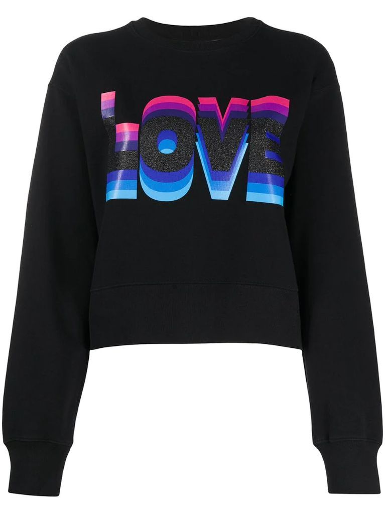 love print sweatshirt