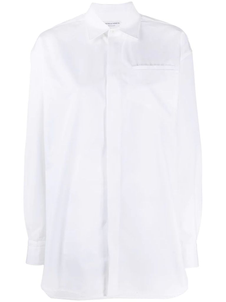 long-sleeve tailored shirt