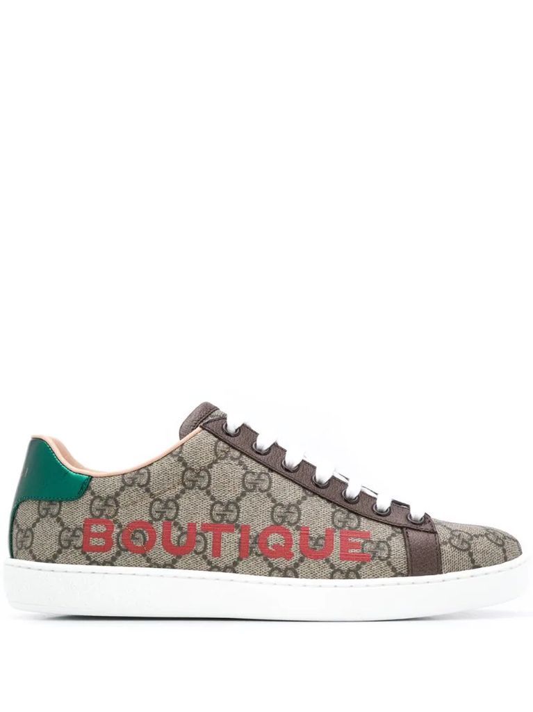 Boutique print sneakers