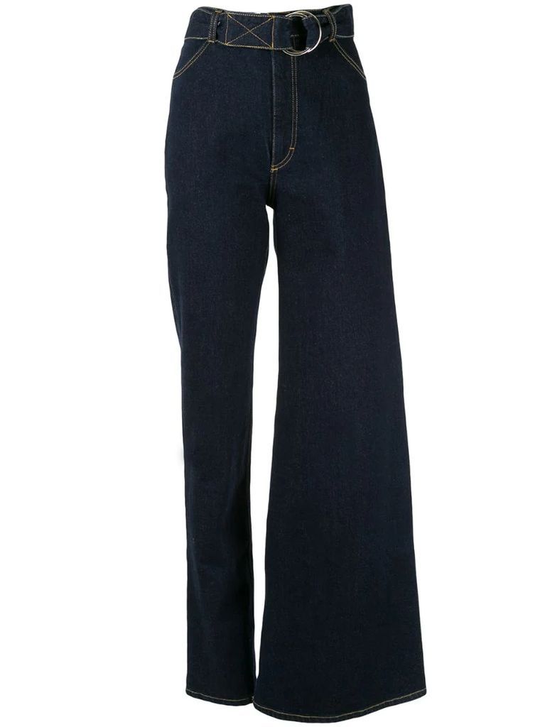 asymmetric fit jeans