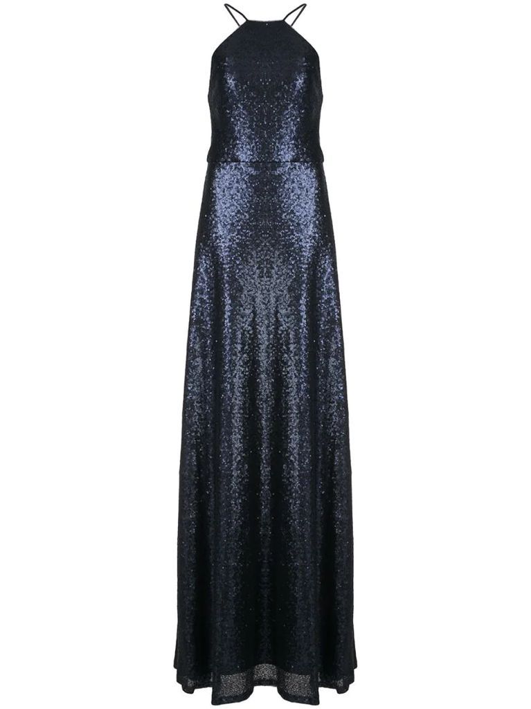 sequin-embellished gown