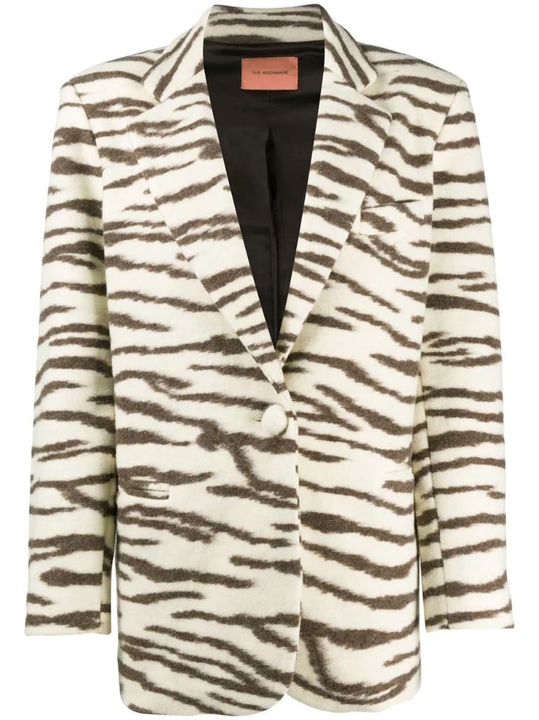 Emily zebra-print blazer
