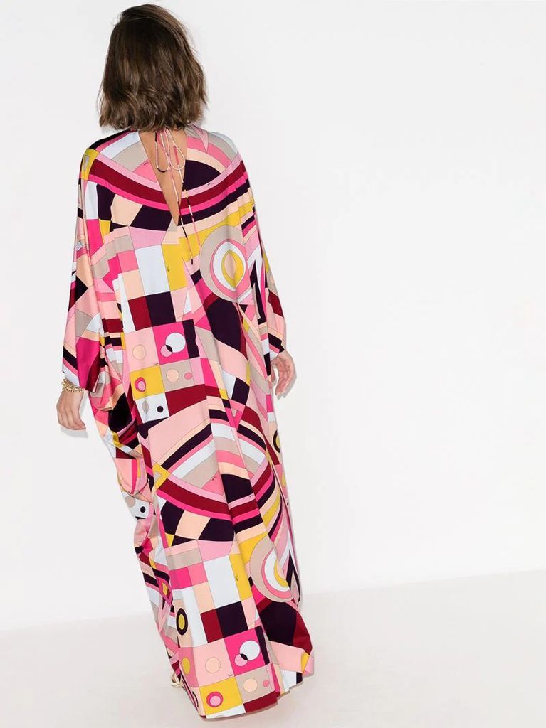 x Browns 50 geometric-print kaftan maxi dress