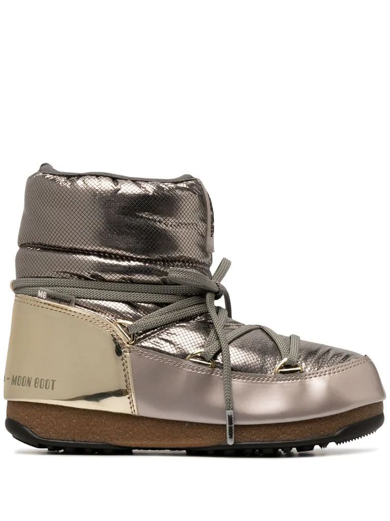 metallic moon boots