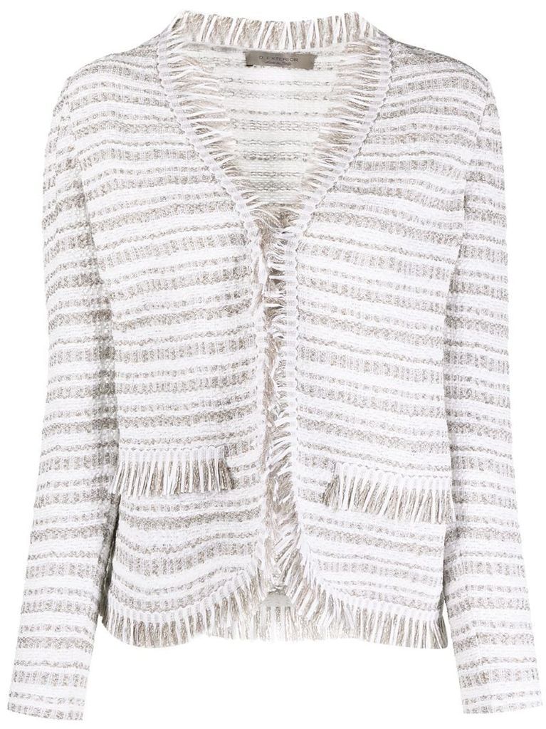 tweed stripe jacket