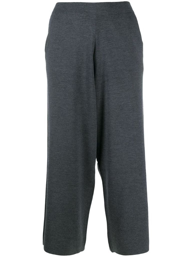 cropped relaxed fit trousers