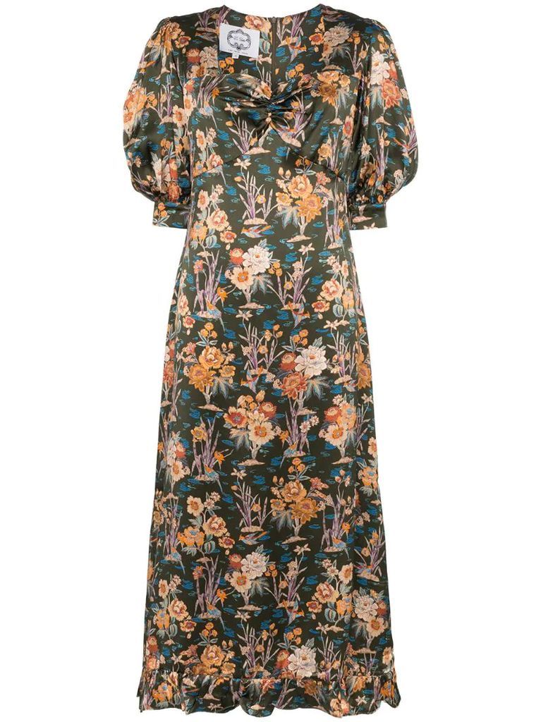 Vanessa floral print maxi dress