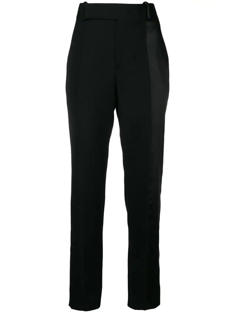 high waist tailored trousers