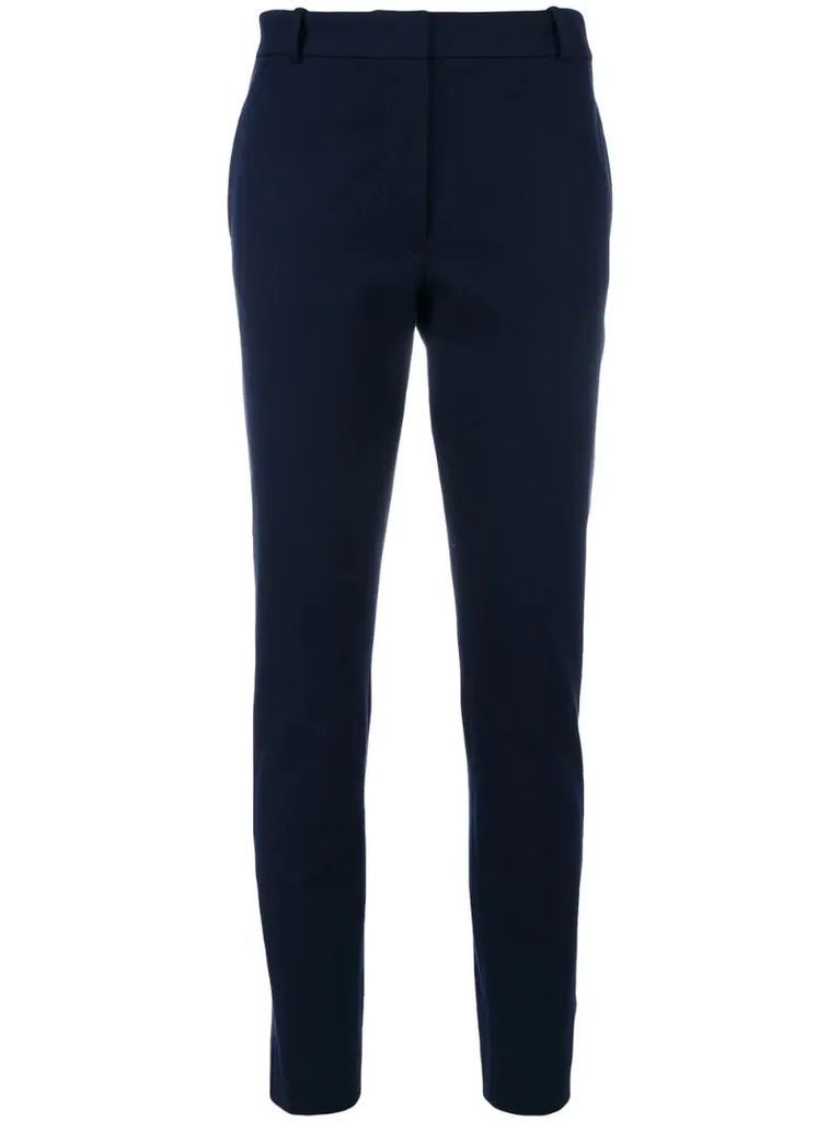 slim-fit tailored trousers